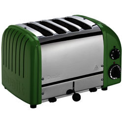 Dualit Made to Order Classic 4-Slice Toaster Stainless Steel/Reseda Green Gloss